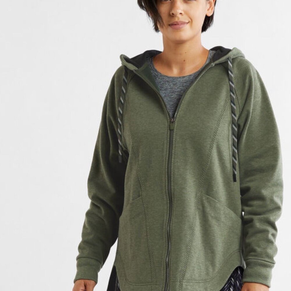 Title Nine 25th Hour Fleece Swacket Zip Up Relaxed Hoodie Women’s Sz M